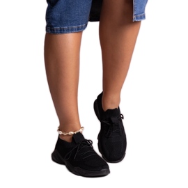 Deportivas de tela negras de Madi negro
