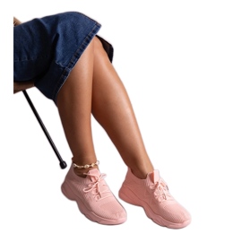 Zapatillas de tela rosa de Madi rosado