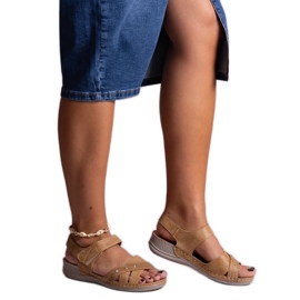 Sandalias plataforma Nural marrón