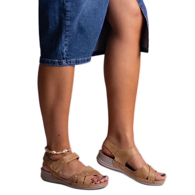 Sandalias plataforma Nural marrón