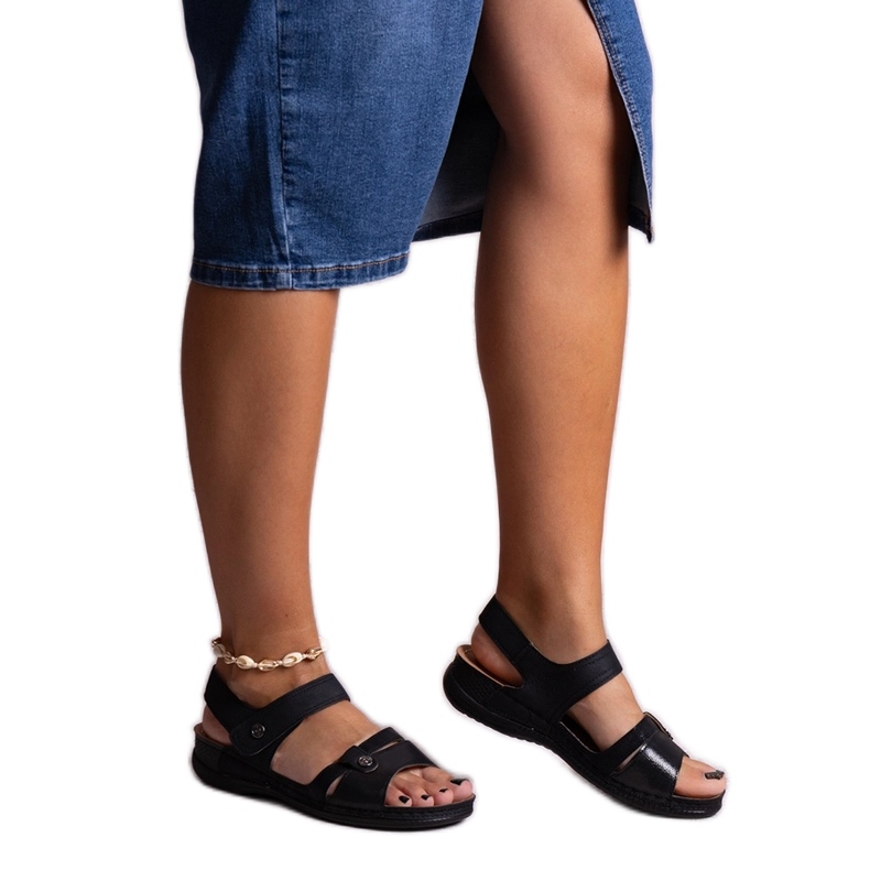 Sandalias plataforma Huri negras negro