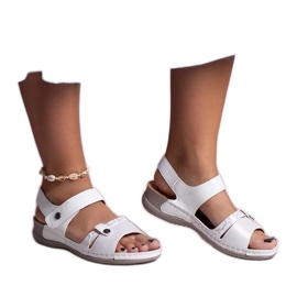 Sandalias plataforma Huri blancas blanco
