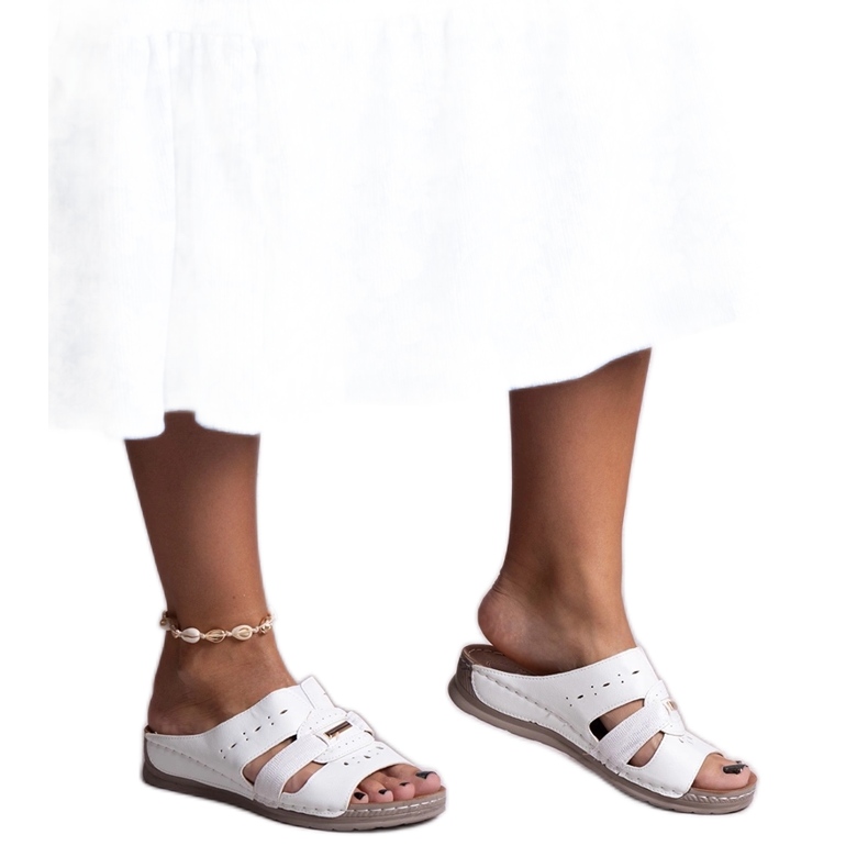 Chanclas Karime clásicas blancas blanco