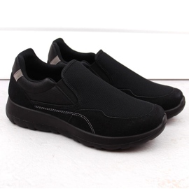 Zapatillas deportivas sin cordones para hombre, negras News 2160 negro