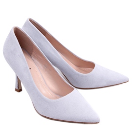 Stilettos mujer Giorgia Grey ante gris