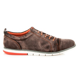 Mazaro Zapatos de cuero de los hombres marrón