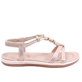 Sandalias Haezz Gold con circonitas decorativas dorado
