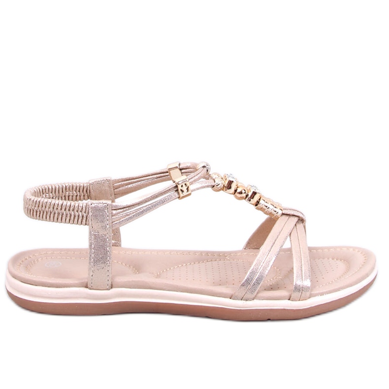 Sandalias Haezz Gold con circonitas decorativas dorado