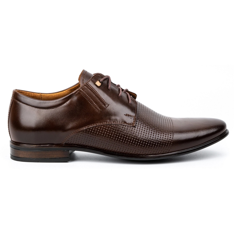 Zapatos de vestir hombre piel 482 marron oscuro marrón