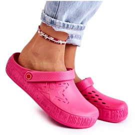 Pantuflas Ligeras Mujer Kroks Big Star II275007 Fucsia rosa