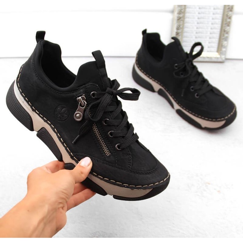 Zapatos Rieker W 45973-00 negro