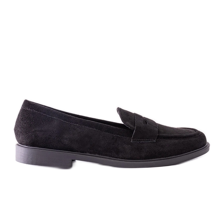 Mocasines Miralona de terciopelo negro