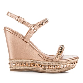 Comer Sandalias Cuña Jets rosa