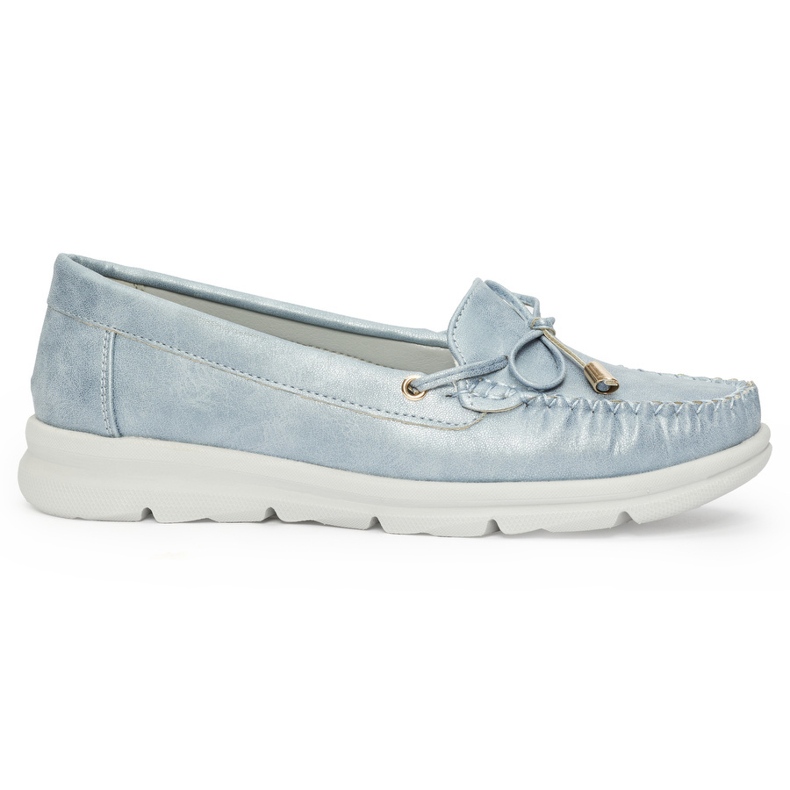 Seastar Mocasines cómodos azules fabricados en piel ecológica.