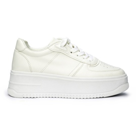 Deportivas plataforma mujer blancas blanco