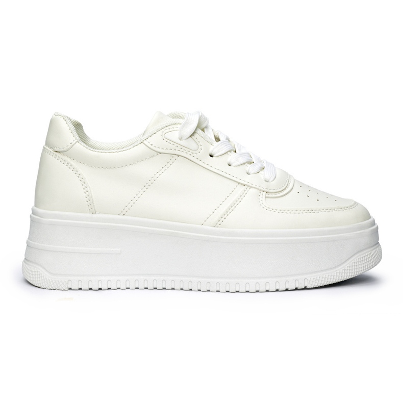 Deportivas plataforma mujer blancas blanco