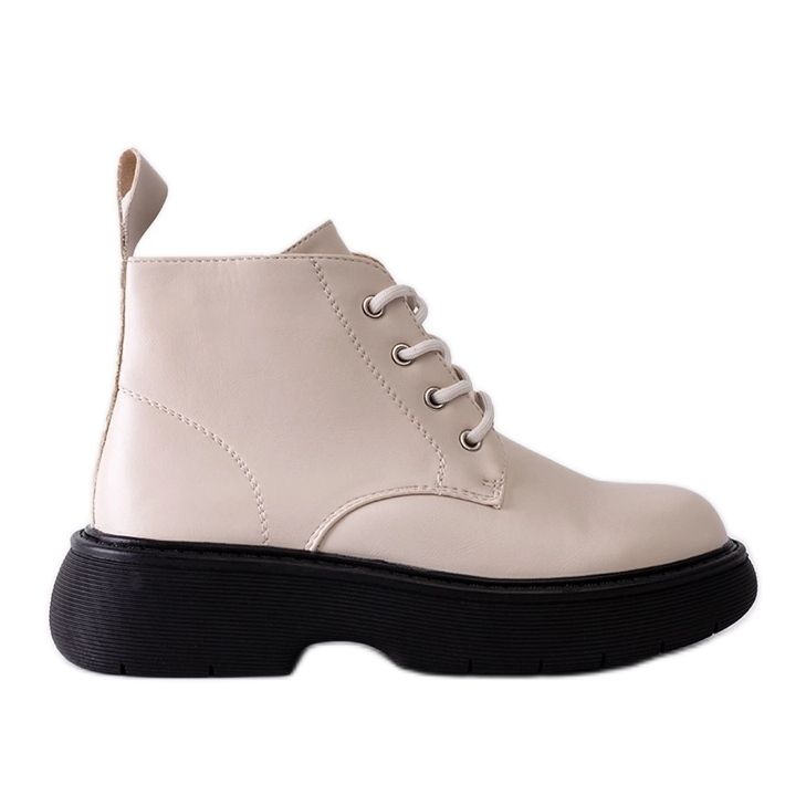 Bota bovver Solis beige