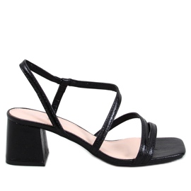 Cudini Sandalias tacón negro