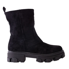 Botines Eleonira de ante negro