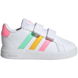 Zapatos Adidas Grand Court Lifestyle Hook and Loop HP8917 blanco