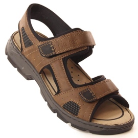 Sandalias velcro Rieker M 26156-25 RKR447B marrón