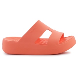 Chanclas Crocs Getaway Platform H-Strap 209409-84F naranja