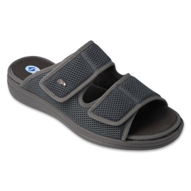 Zapatillas de hombre befado Dr.ORTO con plantilla de pu antibacteriana 083M002 gris