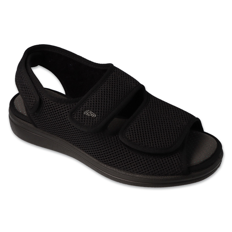 Sandalias de hombre Dr.ORTO Befado con velcro, pu 077M001, negro