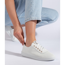 Deportivas mujer caladas blancas blanco