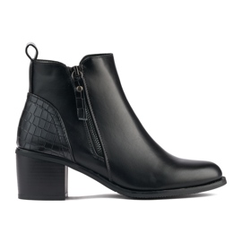 Botines negros elegantes