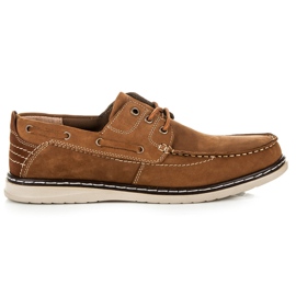 New Age Mocasines con lazada marrón
