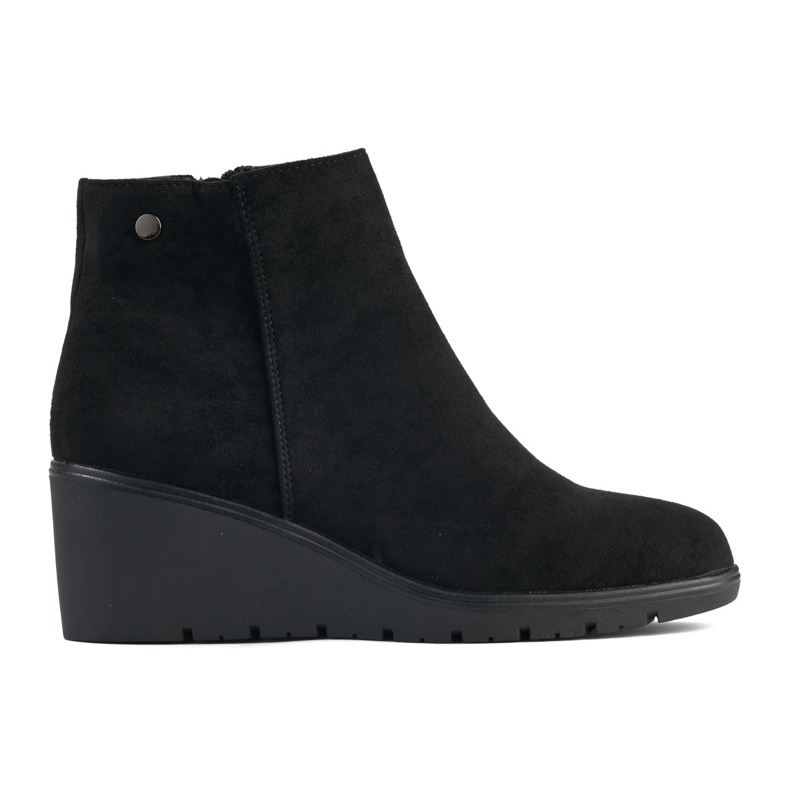 Botas de cuña negras negro