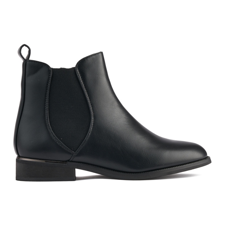 Botines negros clásicos de mujer.