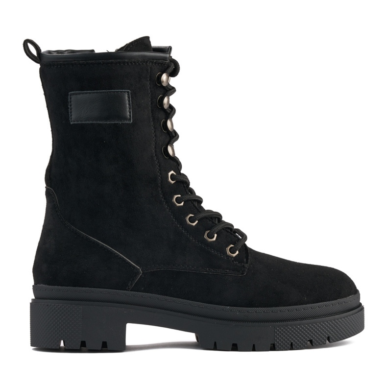 Botas obreras mujer ante negro