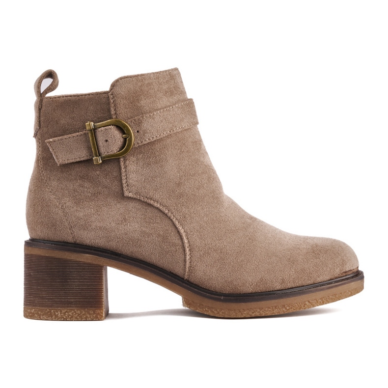 Botines de ante beige