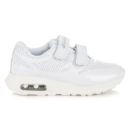 Bona calzado deportivo con velcros blanco