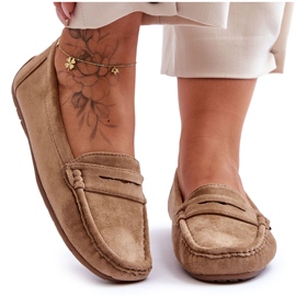 Mocasines Mujer Ante Marrón Lenvie
