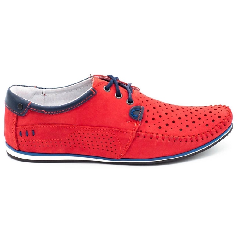 KOMODO Mocasines de zapatos para hombres 875 años rojo