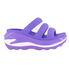 Zuecos Crocs Mega Crush con triple correa 209842-5AJ púrpura