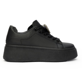 Deportivas plataforma mujer negras negro Deportivas plataforma mujer negras negro
