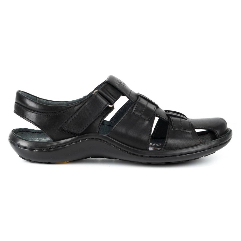 Kampol Sandalias hombre piel 220KAM negro