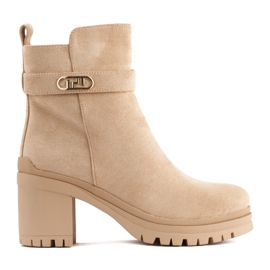 Botines de mujer beiges