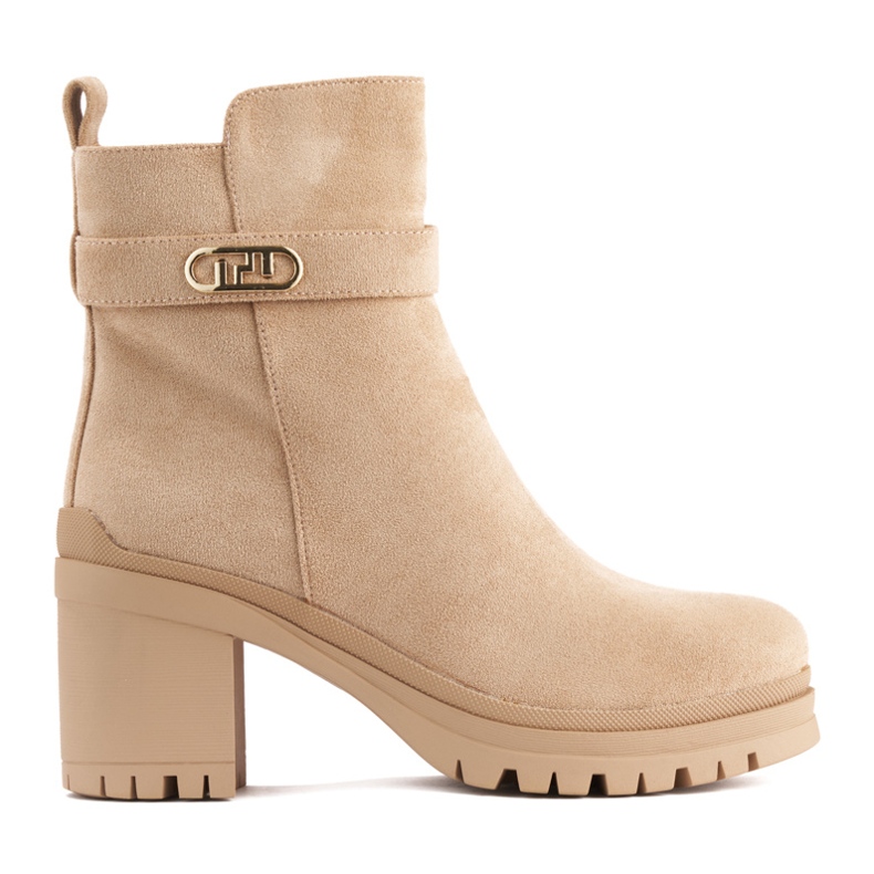 Botines de mujer beiges