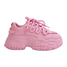 Zapatillas Deportivas de Mujer con Suela Gruesa, Rosa Nevela