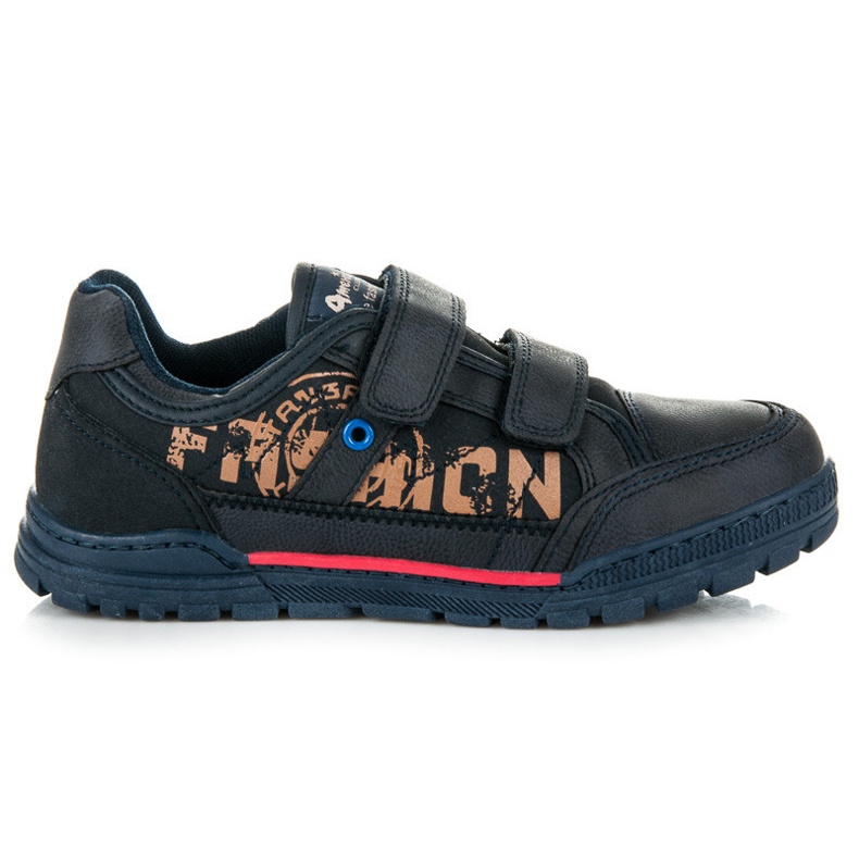 American Club Botas para niño en velcro azul