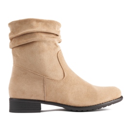 Botas cowboy beige mujer