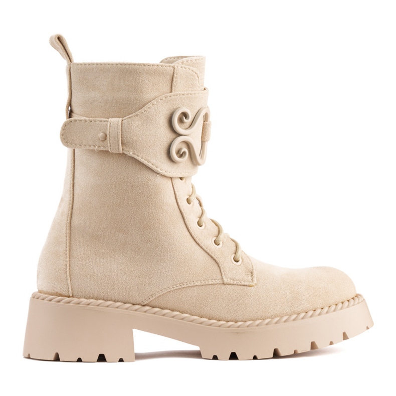 Botas trabajadoras mujer ante beige