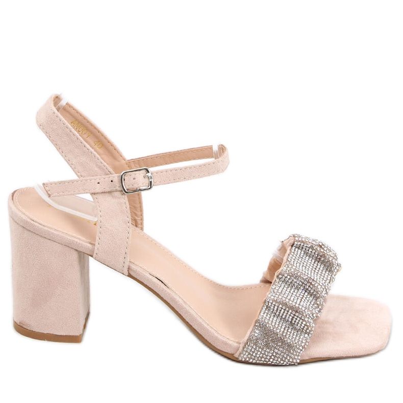 Sandalias de tacón alto de Dash Nude beige