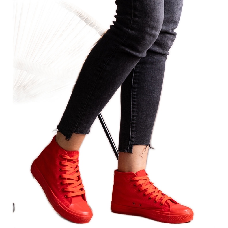 Zapatillas altas Raffie rojas rojo