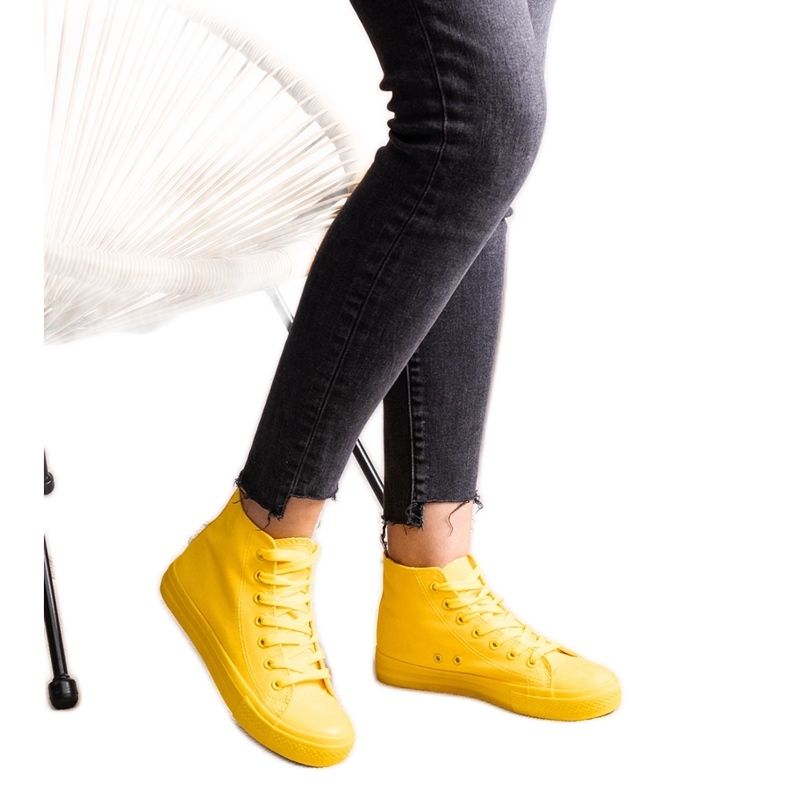 Zapatillas altas amarillas de Raffie amarillo Zapatillas altas amarillas de Raffie amarillo